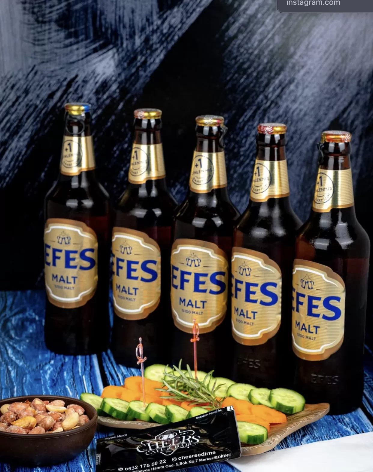 5 Efes Malt + Söğüş+ Fıstık